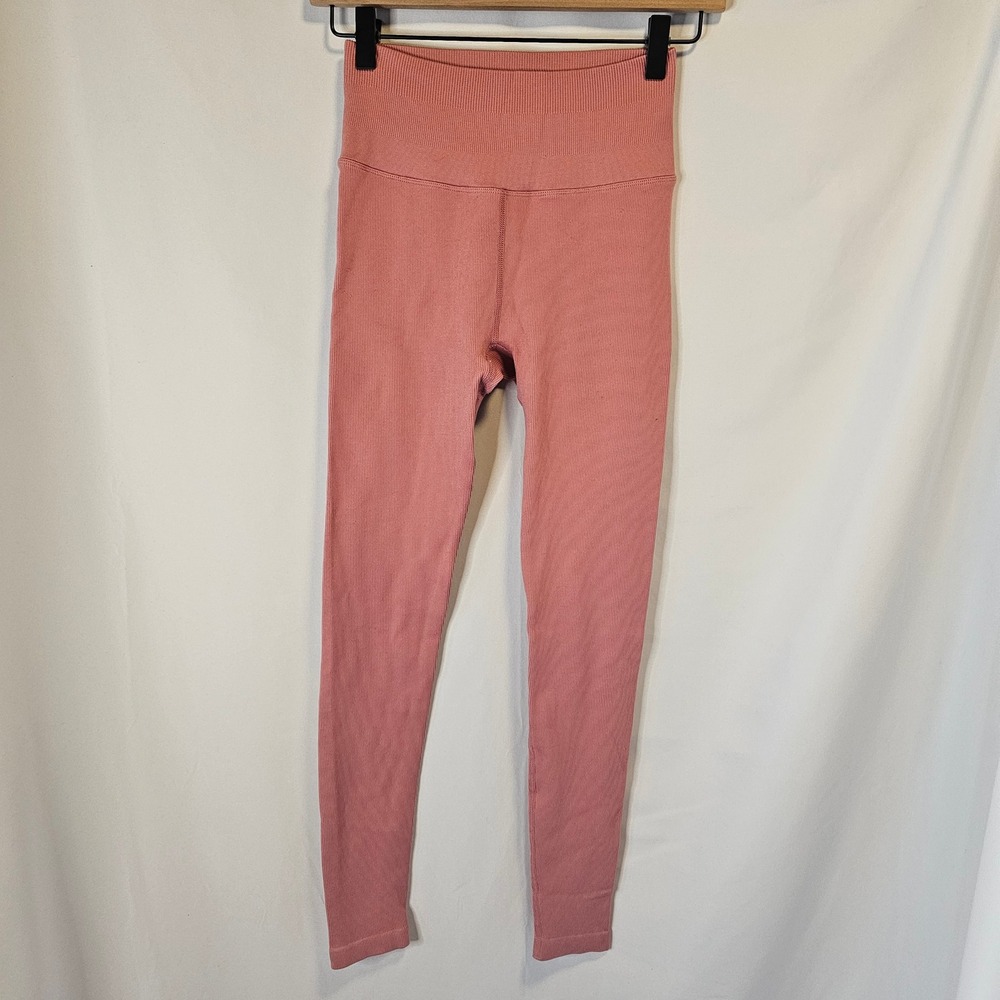 Spiritual Gangster Ribbed Seamless Leggings XS/S Pink Athleisure Yoga